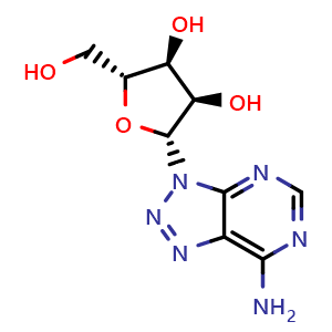 Chemical structure of 8-Azaadenosine , CAS 10299-44-2, AChemBlock Y229582