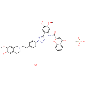 Chemical structure of HM-30181 mesylate monohydrate , CAS 2097125-58-9, AChemBlock Y229602