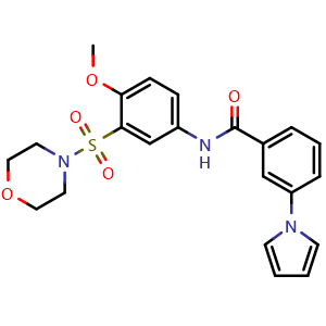 Chemical structure of NCGC00378430 , CAS 920650-00-6, AChemBlock Y229610