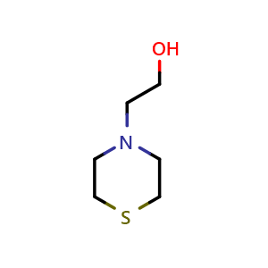 Chemical structure of 2-Thiomorpholinoethanol , CAS 6007-64-3, AChemBlock Y229653