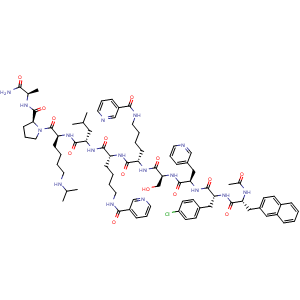 Chemical structure of Antide acetate , AChemBlock Y229656