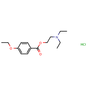 Chemical structure of Parethoxycaine hydrochloride , CAS 136-46-9, AChemBlock Y229657