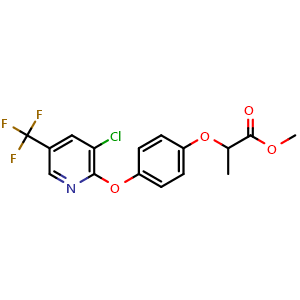 Chemical structure of Haloxyfop methyl ester , CAS 69806-40-2, AChemBlock Y229671
