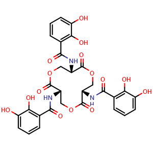 Chemical structure of Enterobactin , CAS 28384-96-5, AChemBlock Y229674