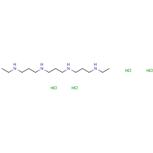Chemical structure of Diethylnorspermine hydrochloride , CAS 156886-85-0, AChemBlock Y229698