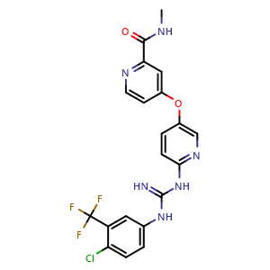 (E)-4-((6-(N'-(4-chloro-3-(trifluoromethyl)phenyl)formohydrazonamido)pyridin-3-yl)oxy)-N-methylpicolinamide