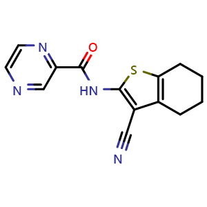 N-(3-cyano-4,5,6,7-tetrahydro-1-benzothiophen-2-yl)pyrazine-2-carboxamide