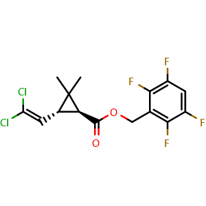 Chemical structure of Transfluthrin , CAS 118712-89-3, AChemBlock Y229729