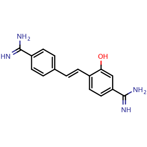 Chemical structure of Hydroxystilbamidine , CAS 495-99-8, AChemBlock Y229760