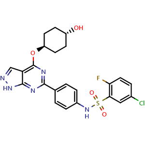 Chemical structure of SGK1-IN-4 , CAS 1628048-93-0, AChemBlock Y229779