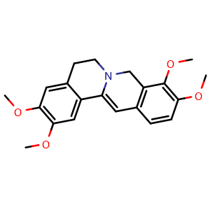 Chemical structure of Dihydropalmatine , CAS 26067-60-7, AChemBlock Y229799