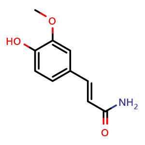 Chemical structure of Ferulamide , CAS 61012-31-5, AChemBlock Y229800