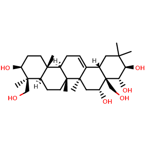 Chemical structure of Protoescigenin , CAS 20853-07-0, AChemBlock Y229803