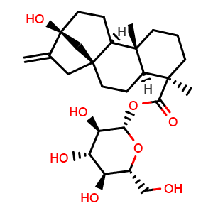 Chemical structure of GLUCOSILSTEVIOL , CAS 64977-89-5, AChemBlock Y229804