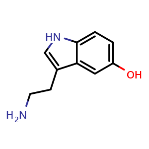 Chemical structure of Serotonin , CAS 50-67-9, AChemBlock Y229807