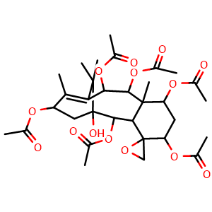 Chemical structure of 1-Hydroxybaccatin I , CAS 30244-37-2, AChemBlock Y229808