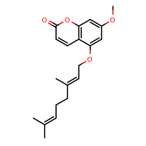 Chemical structure of 5-Geranoxy-7-methoxycoumarin , CAS 7380-39-4, AChemBlock Y229811