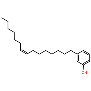 Chemical structure of Cardanol (C15:1) , CAS 501-26-8, AChemBlock Y229815