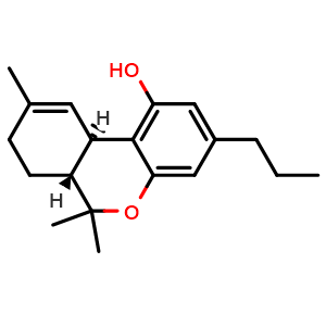 Chemical structure of Tetrahydrocannabivarin , CAS 31262-37-0, AChemBlock Y229827