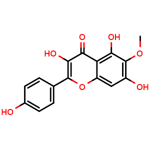 Chemical structure of 6-Methoxykaempferol , CAS 32520-55-1, AChemBlock Y229828