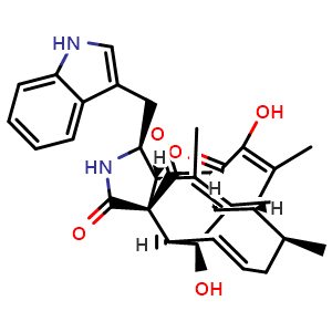 Chemical structure of chaetoglobosin Vb , CAS 1399690-75-5, AChemBlock Y229831