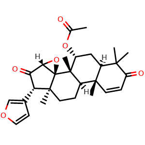 Chemical structure of Epoxyazadiradione , CAS 18385-59-6, AChemBlock Y229833