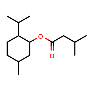 Chemical structure of Menthyl isovalerate , CAS 16409-46-4, AChemBlock Y229836