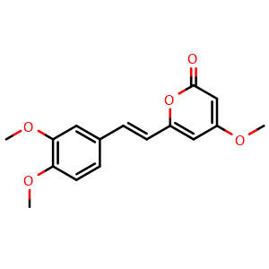 Chemical structure of 11-Methoxyyangonin , CAS 2743-14-8, AChemBlock Y229856
