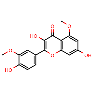 Chemical structure of 3',5-Di-O-methyl quercetin , CAS 40554-94-7, AChemBlock Y229858