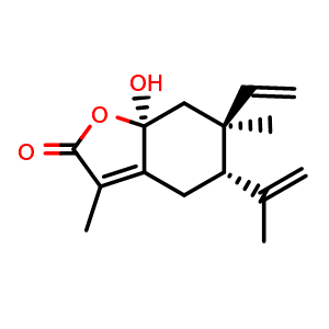 Chemical structure of Hydroxyisogermafurenolide , CAS 20267-91-8, AChemBlock Y229865