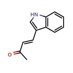 Chemical structure of (3E)-4-(1H-indol-3-yl)but-3-en-2-one , CAS 57598-80-8, AChemBlock Y229874