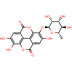 Chemical structure of Ellagic acid 3-O- , CAS 1422265-57-3, AChemBlock Y229894