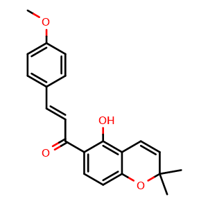 Chemical structure of 4-methoxylonchocarpin , CAS 51589-67-4, AChemBlock Y229904