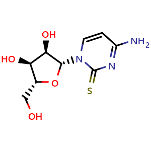 Chemical structure of 2-Thiocytidine , CAS 13239-97-9, AChemBlock Y229907