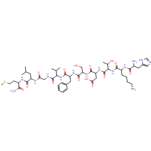 Chemical structure of Neurokinin A , CAS 86933-74-6, AChemBlock Y229911