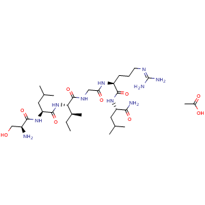 Chemical structure of PAR-2 Activating Peptide acetate , AChemBlock Y229916