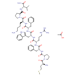 Chemical structure of Nonapeptide-1 acetate salt , AChemBlock Y229931