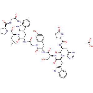 Chemical structure of LH-RH, salmon acetate , AChemBlock Y229933