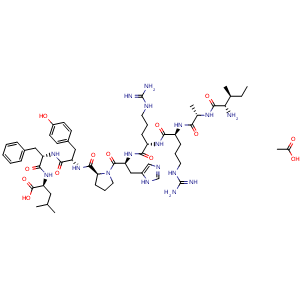 Chemical structure of Kinetensin acetate , AChemBlock Y229935