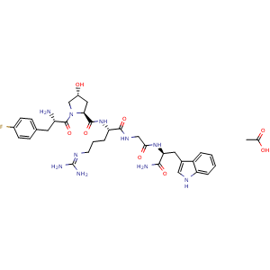 Chemical structure of Nemifitide acetate , AChemBlock Y229937