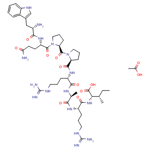 Chemical structure of Fibronectin Adhesion-promoting Peptide acetate , AChemBlock Y229938
