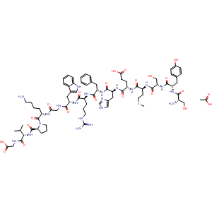 Chemical structure of ACTH 1-14 acetate , AChemBlock Y229951