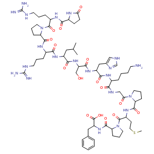 Chemical structure of [Pyr1]-Apelin-13 , CAS 217082-60-5, AChemBlock Y229956