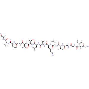 Chemical structure of Melittin , CAS 20449-79-0, AChemBlock Y229971
