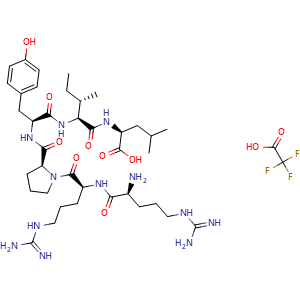 Chemical structure of Neurotensin , CAS 39379-15-2, AChemBlock Y229976