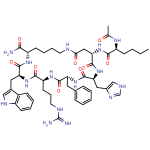 Chemical structure of Melanotan (MT)-II , CAS 121062-08-6, AChemBlock Y229981