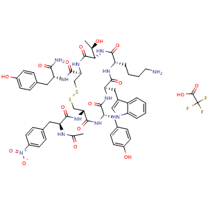 Chemical structure of CYN 154806 TFA , CAS 2828432-46-6, AChemBlock Y229988