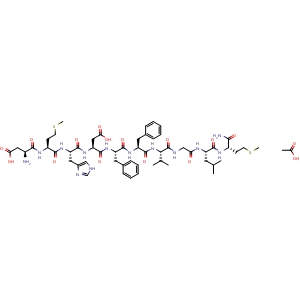 Chemical structure of Neurokinin B acetate , AChemBlock Y229990