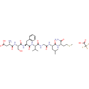 Chemical structure of Neurokinin A(4-10) TFA , AChemBlock Y229999