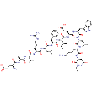 Chemical structure of Exendin-3/4 (64-86) , AChemBlock Y230002